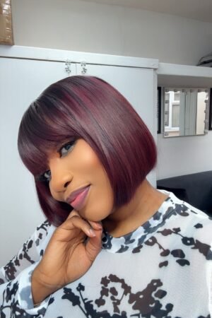 9” Bungundry Fringe Bob (medium)