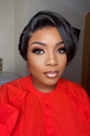 8” Pixie Hd Black Frontal(medium) longer face frame