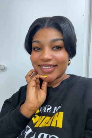 Black Pixie Kingfu Closure Wig(medium)